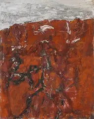 Roma VIII by Emil Schumacher, 1963, Oil on canvas, sold Nov 2024