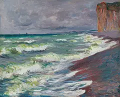 Claude Monet, Mer agitée à Pourville, 1882, Oil on canvas