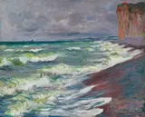 Claude Monet, Mer agitée à Pourville, 1882, Oil on canvas