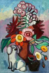 Heiteres Blumenbild by Gabriele Münter, 1949, Oil on canvas, sold Nov 2024
