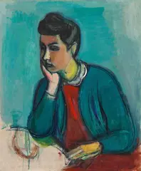 Rudolf Levy, Bildnis Nanda, Florenz, 1941, Oil on canvas (relined)