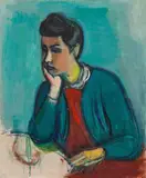 Rudolf Levy, Bildnis Nanda, Florenz, 1941, Oil on canvas (relined)