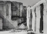 Kalksteinbruch in Apulien by Albert Renger-Patzsch, 1956, Vintage gelatin silver print on Agfa-Brovira paper, sold Nov 2024