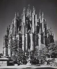 Kölner Dom (Der Chor von Osten) by Karl Hugo Schmölz, 1947, Ferrotyped gelatin silver print, printed before, sold Nov 2024