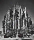 Karl Hugo Schmölz, Kölner Dom (Der Chor von Osten), 1947, Ferrotyped gelatin silver print, printed before