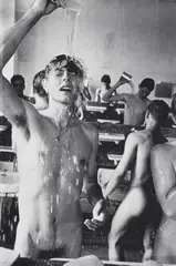 Mike in der Dusche, Schloss-Schule Salem by Will McBride, 1962, Gelatin silver print, printed later (copy print), sold Nov 2024