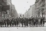 Barbara Klemm, Demonstration gegen den Vietnamkrieg, Frankfurt, 1970, Gelatin silver print, printed later