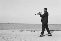 Rolf Gillhausen, Louis Armstrong, 1960s, Gelatin silver print, printed 1990s