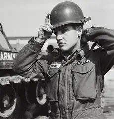 Robert Lebeck, Elvis Presley in Hessen, 1958, Gelatin silver print, printed later
