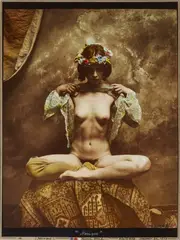Jan Saudek, Monique, c. 1993, Gelatin silver print hand-coloured