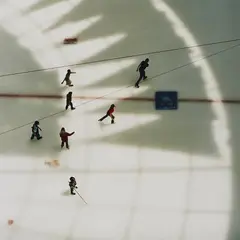 Boris Becker, Eishockey Doha, Katar, 2005, Chromogenic print