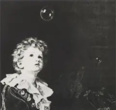 Astrid Klein, Untitled, 2002, Black and white photograph on photo canvas
