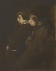 Hans und Edeltrude by Heinrich Kühn, c. 1907, Bromoil print on Japanese paper, sold Nov 2024