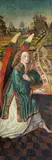 Two Panels from an Altarpiece with the Annunciation by Upper Rhine-Region late 15th century, Oil on panel, sold Nov 2024