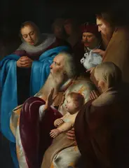 attributed to Pieter Fransz. de Grebber, The Presentation at the Temple, Oil on canvas