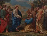 Roman School late 17th century, Christus Handing over the Keys to Saint Peter, Oil on copper