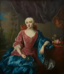 Balthasar Denner, Portrait of a Lady in a Pearl Necklace, Oil on canvas (relined)