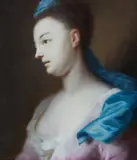 Balthasar Denner, Portrait of a Lady in Profile, Oil on copper