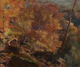Eugen Bracht, Rocky Forest, Oil on canvas