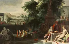 Karel van Mander, Susanna and the Elders, Oil on canvas (relined)
