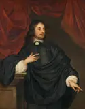 attributed to Anthonis van Dyck, Portrait of a 37 Year Old Man in a Dark Robe, Oil on canvas (relined)