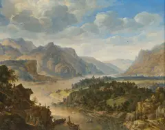 Herman Saftleven, Panoramic Fantasy, Oil on panel