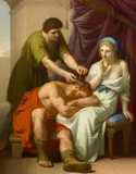 Stefano Tofanelli, Samson and Dalila, Oil on canvas (relined)