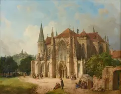 Michael Neher, Wimpfen im Tal, Oil on panel