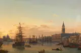 Friedrich Nerly, View of the Bacino di San Marco in Venice