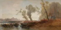 Joseph Wenglein, Autumn on the Moor, Oil on canvas