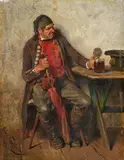 Hugo Kauffmann, Bad Beer, Oil on panel