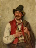 Hugo Kauffmann, Peasant Boy with Pipe