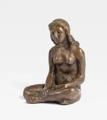 August Macke, Sitzende, Circa 1912, Bronze