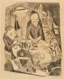 Max Beckmann, Der Hunger, 1919, Lithograph on imitation Japan paper. Approx. 62.4 x approx
