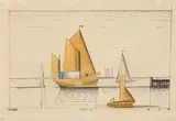 Lyonel Feininger, Marine II, 1928, Watercolour and India ink on beige laid paper