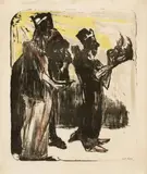 Emil Nolde, Die Heiligen Drei Könige, 1913, Colour lithograph on thin Japan laid paper
