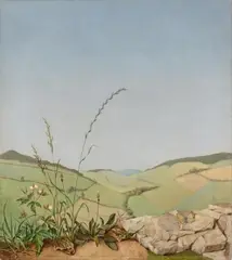 Herbert Böttger, Weite Landschaft im Frühling, Circa 1937-1939, Oil on canvas