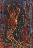 Tänzerin by Christian Rohlfs, 1919, Water tempera on watercolour card, sold Jun 2024