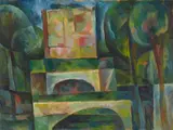 Curt Ehrhardt, Landschaft in Brandenburg, Oil on artist's board