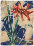 Amaryllis by Christian Rohlfs, 1925, Water tempera on watercolour laid paper with watermark "J. W. Zander", sold Jun 2024