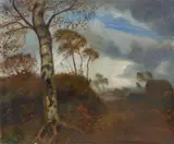 Otto Modersohn, Regenstimmung im Moor, 1940, Oil on canvas
