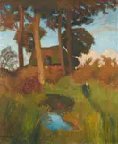 Otto Modersohn, Das alte Haus, 1922/1923, Oil on canvas