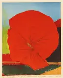 Max Ernst, Rote Blume I, 1960, Photo lithograph on Arches wove paper