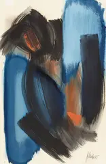 Untitled by Fritz Winter, 1965, Oil and pencil on firm paper, sold Jun 2024
