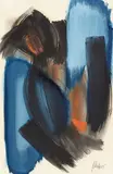 Fritz Winter, Untitled, 1965, Oil and pencil on firm paper