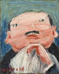 Gourmand by Clifford Holmead Phillips, 1972, Oil on canvas, laid down on wooden panel, sold Jun 2024