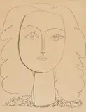 Françoise by Pablo Picasso, 1946, Lithograph on wove paper with watermark "ARCHES", sold Jun 2024