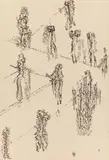 Henri Michaux, Untitled, Around 1958, Indian ink on card