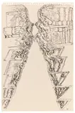 Henri Michaux, Untitled, Around 1958, Indian ink on perforated card. Approx