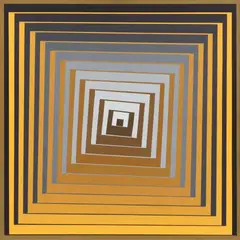 Victor Vasarely, Vonal - JG, 1969, Acrylic on wood